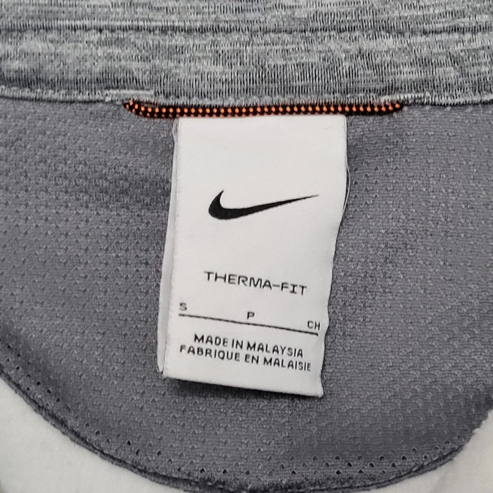Kids Nike‎ Therma Fit Gray Button Up Coaches Jacket Big Boys Collared Size S 8-9